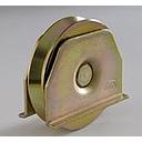 80mm Vee groove wheel in countersunk bracket