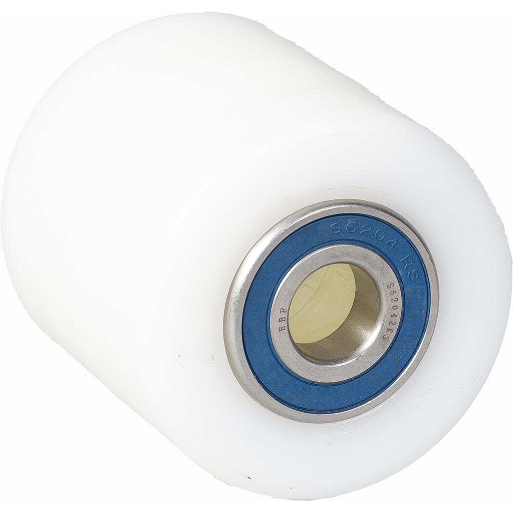 Pallet roller 82x82mm nylon 20mm bore hub length 82mm stainless steel ball bearing 800kg