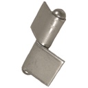 80mm Steel weldable hinge, fixed pin Left Hand (self colour)