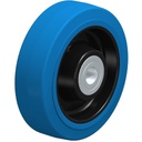 31548101 160mm blue elastic rubber on nylon centre 20mm bore hub length 60mm ball bearing 350kg