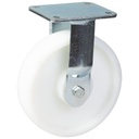 1500 series 200mm fixed top plate 135x110mm castor with nylon ball bearing wheel 1100kg