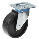 322 series 125mm swivel top plate 106x86mm castor with cast iron plain bearing wheel 280kg