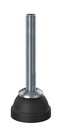 M10x70 Stainless levelling foot 40mm plastic base 350kg AISI 304/A2
