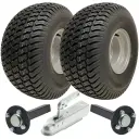 ATV Trailer Kit, 20x10.00-8 4pr P332 Grass tyre, Hub/stub axle 35x35mm, pressed hitch, 750kg load capacity