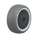 PATH 80/8KFD-ELS Wheel series 80mm electrically conductive grey polyurethane on nylon centre 8mm bore hub length 36mm additional sealed single ball bearing 100kg