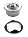 Ball transfer unit 22mm zinc 'drop-in' with spring fitting