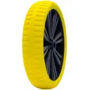 Flex-Lite yellow wheel 25.4x71mm plain bore