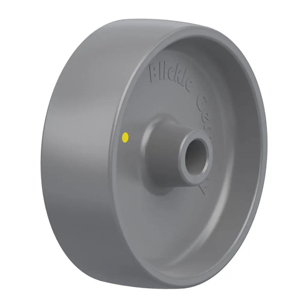 PO 150/20G-ELS Wheel series 150mm electrically conductive grey nylon 20mm bore hub length 60mm plain bearing 400kg