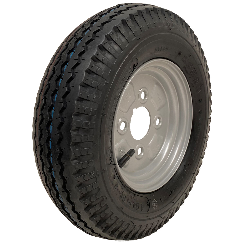 4.80/4.00-8 (120/85-8) 4ply Kenda trailer wheel & tyre assembly 4/4"/67