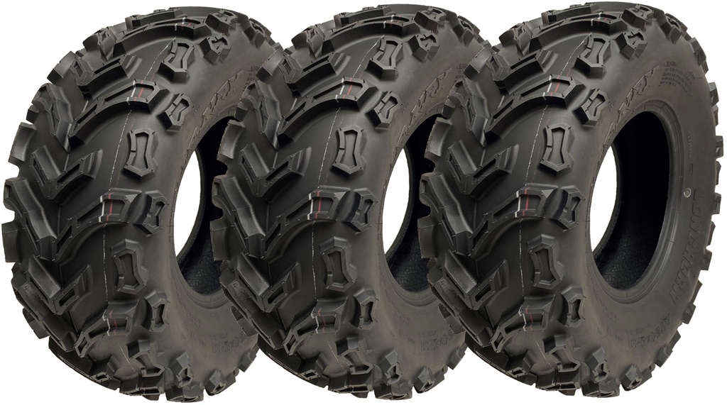 Set of 3 - 24x9.00-11 6pr Wanda Longhorn P3128 ATV tyre TL