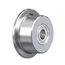SPKVS 100K Wheel series 100mm flanged solid steel 25mm bore hub length 50mm ball bearings 1200kg