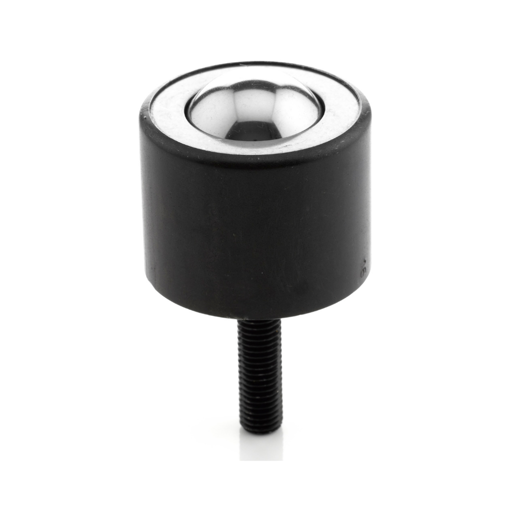 Ball Transfer Unit Tuff Heavy Duty Series, Thread M12x50mm Fixing, Carbon Chrome Load Ball Diameter 39.7mm