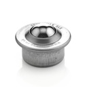 Ball Transfer Unit Euro Series, Push Fit 24mm Fixing, Carbon Chrome Load Ball Diameter 15.8mm