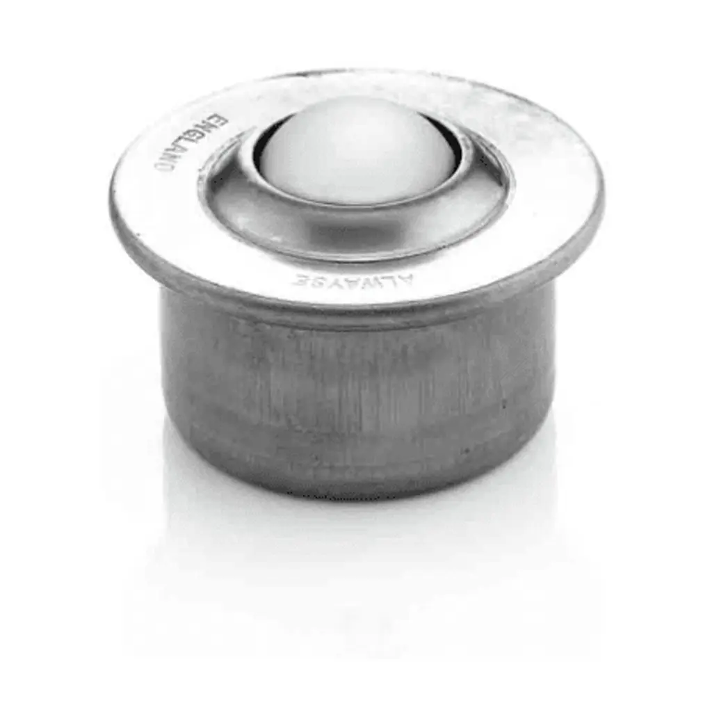 Ball Transfer Unit Euro Series, Push Fit 36mm Fitting, Nylon Load Ball Diameter 22.2mm