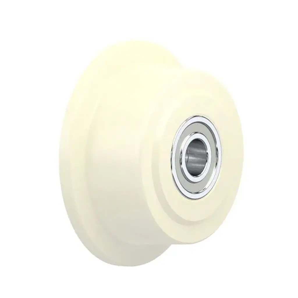 SPKGSPO 100K Wheel series 100mm flanged cast nylon 20mm bore hub length 52mm ball bearings 600kg