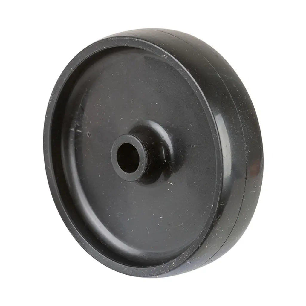 A90.100 Wheel series 100mm black polypropylene 12mm bore hub length 28mm plain bearing 60kg
