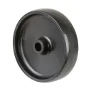 A90.100 Wheel series 100mm black polypropylene 12mm bore hub length 28mm plain bearing 60kg