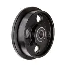 C65.200 Wheel series 200mm flanged cast iron 25mm bore hub length 60mm ball bearing 1500kg