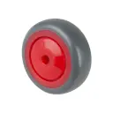 A85.051.F003 Wheel series 50mm grey thermoplastic rubber on polypropylene centre 6mm bore hub length 22mm single ball bearing 50kg