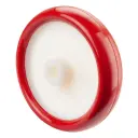 B26.201 Wheel series 200mm red polyurethane on nylon centre 20mm bore hub length 60mm plain bearing 380kg