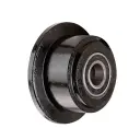 C65.077 Wheel series 75mm flanged cast iron 20mm bore hub length 47mm ball bearing 700kg