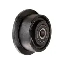 C65.101 Wheel series 100mm flanged cast iron 20mm bore hub length 52mm ball bearing 800kg
