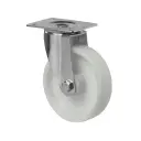 L400.B10.125 125mm swivel top plate 105x80mm castor with polypropylene roller bearing wheel 175kg
