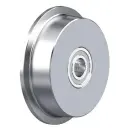 SPKVS 250K Wheel series 250mm flanged solid steel 45mm bore hub length 75mm ball bearings 4000kg