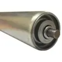 Conveyor roller 50x500mm stainless steel, 10mm round spring loaded axle   