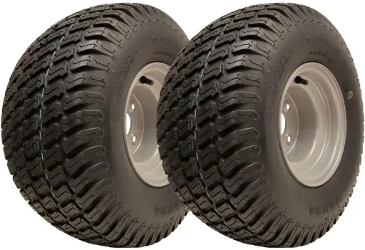Set of 2 - 18x9.50-8 P332 grass tyre on 4/4" rim