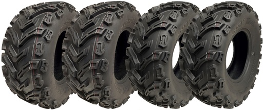 Set of (2 - 24x9.00-11 6pr Wanda Longhorn P3128 ATV tyre TL & 2 - 24x10.00-11 6pr Wanda Longhorn P3128 ATV tyre TL)