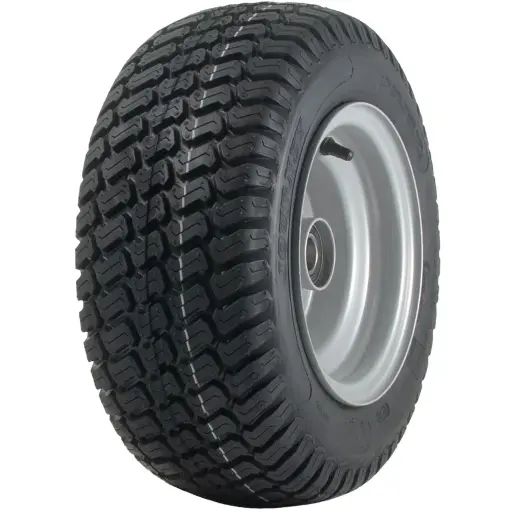 16x6.50-8 4ply Wanda P332 grass tyre on 25mm ball bearing rim, 65mm hub length + hub cap