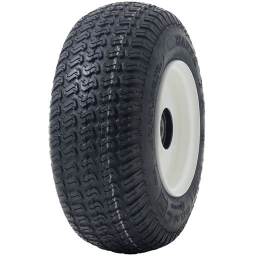 13x5.00-6 4pr Journey P332 Grass tyre TL on 4.50x6 rim 20x80mm ball bearing White + cap