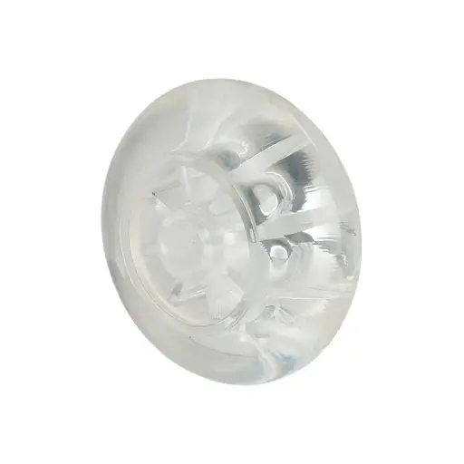 A73.050 Wheel series 50mm transparent polypropylene, skater-wheel style, 8mm bore hub length 22mm plain bearing 40kg