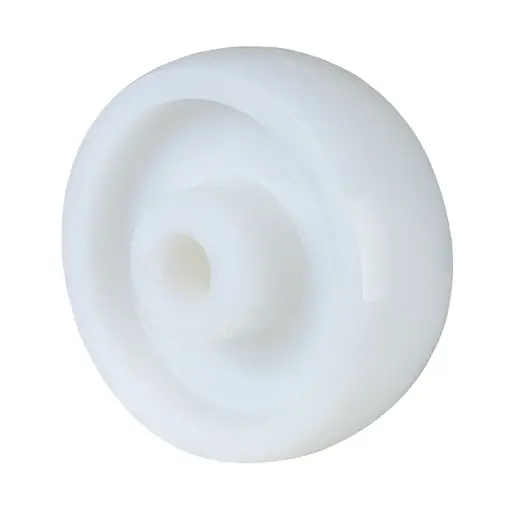 A90.132 Wheel series 125mm nylon 20mm bore hub length 60mm plain bearing 750kg