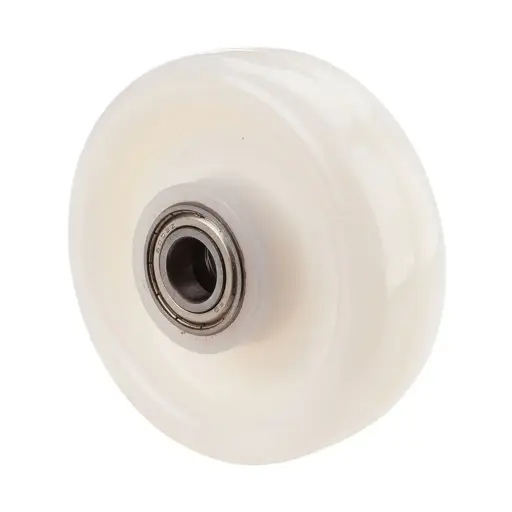 B15.106 Wheel series 100mm nylon 15mm bore hub length 40mm ball bearing 300kg