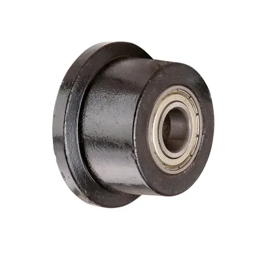 C65.051 Wheel series 50mm flanged cast iron 15mm bore hub length 32mm ball bearing 400kg