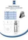 50mm V-groove wheel in bracket Spec Sheet