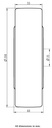 Wheel series 200mm cast nylon 35mm bore hub length 60mm ball bearing 3000kg - Wheel dimensions