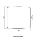 Wheel series 85x90mm roller nylon 20mm bore hub length 90mm ball bearing 900kg - Wheel dimensions