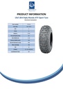 19x7.00-8 4pr Wanda P330 Spec Sheet