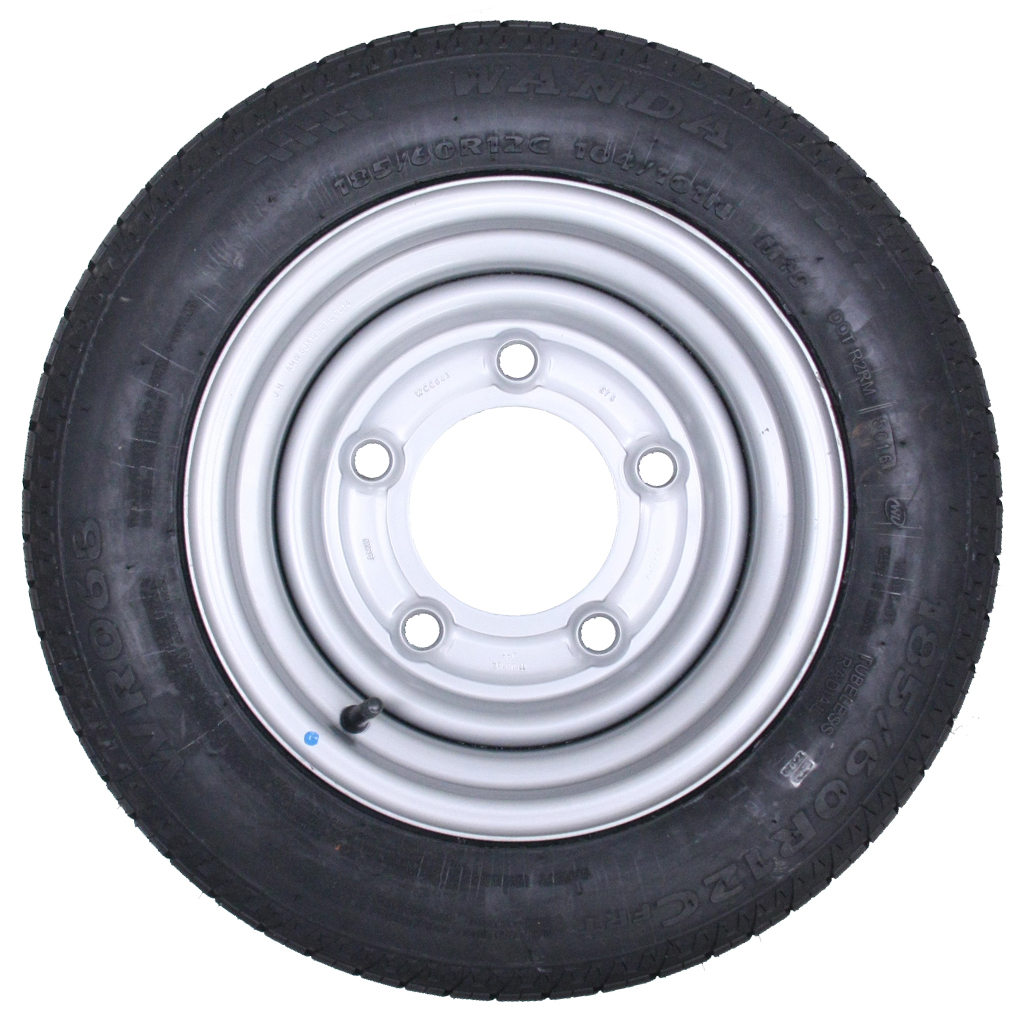 185/60R12 5/6.5" TRAILER WHEEL Side View