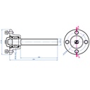 Hubs & Stubs Axle 4/100 M12 wheel bolts 35x35mm drawing with dimensions