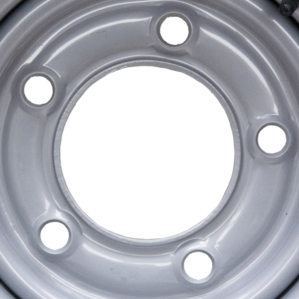 6x12" Wheel rim 5/165.1/114.5 ET0 silver 900kg - Stud Spacing