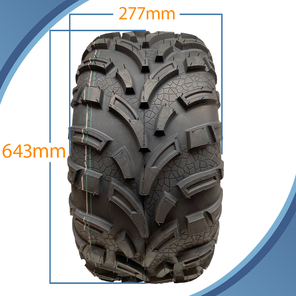 25x11.00-12 6pr Wanda P373A ATV tyre pattern with dimensions