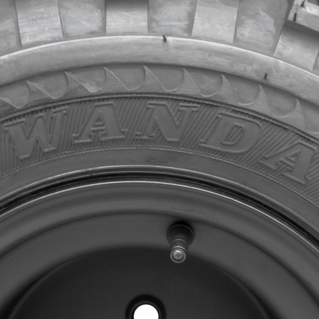 22x11.00-10 4ply Wanda P334 Utility tyre on 4x4" black rim Brand
