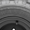 22x11.00-10 4ply Wanda P334 Utility tyre on 4x4" black rim Brand