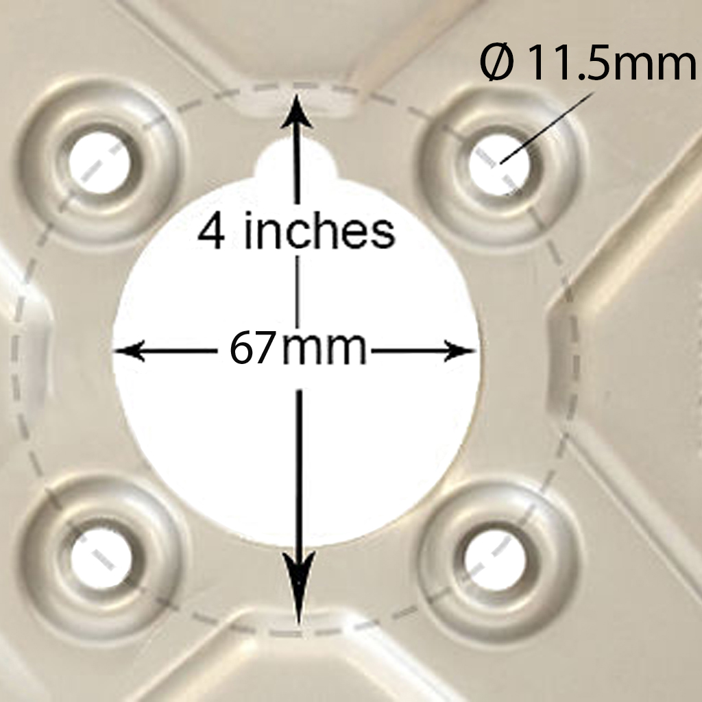 Rim Centre with Measurements