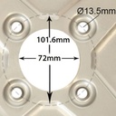 22x11.00-8 4ply P334 UTILITY on GOLF RIM 4-STUD Rim with Measurements