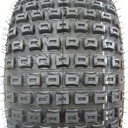 22x11.00-8 4pr Wanda P322 Knobby tyre E-marked TL 43J on silver steel rim 4/100/60, 154kg load capacity Pattern